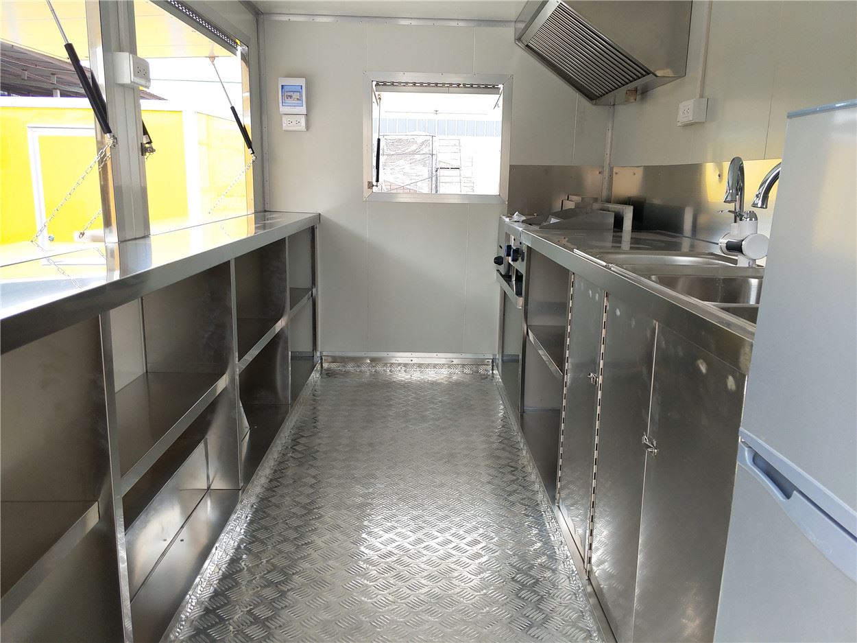 pizza burger cart