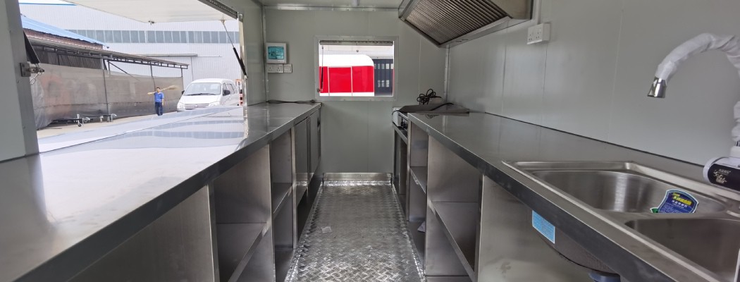 mobile coffee trailer layout