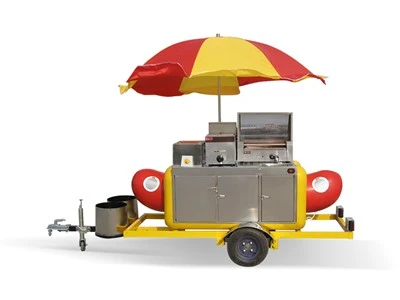 Hot Dog Cart Dengan Grill Untuk Dijual